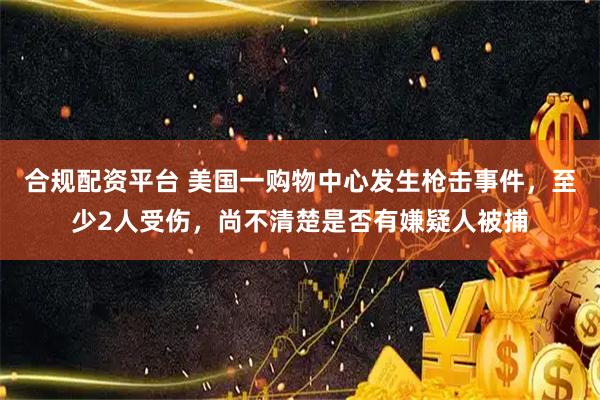 合规配资平台 美国一购物中心发生枪击事件，至少2人受伤，尚不清楚是否有嫌疑人被捕